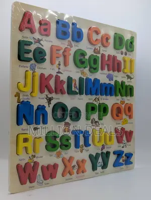Block Wooden Alphabetical Letter Kids Toy Ages 3+