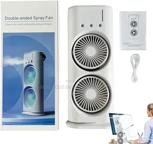 Drumstone 3 Spray Standing Oscillation Misting Fan.