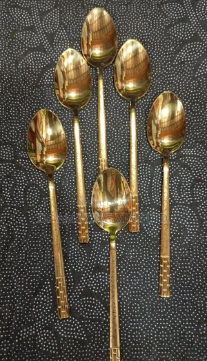 6pcs Gold and Silver Spoons