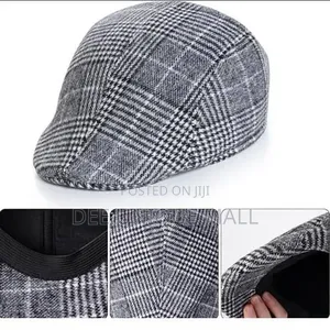 Men’S Classic Checkered Flat Cap – Vintage Casual Newsboy Hat