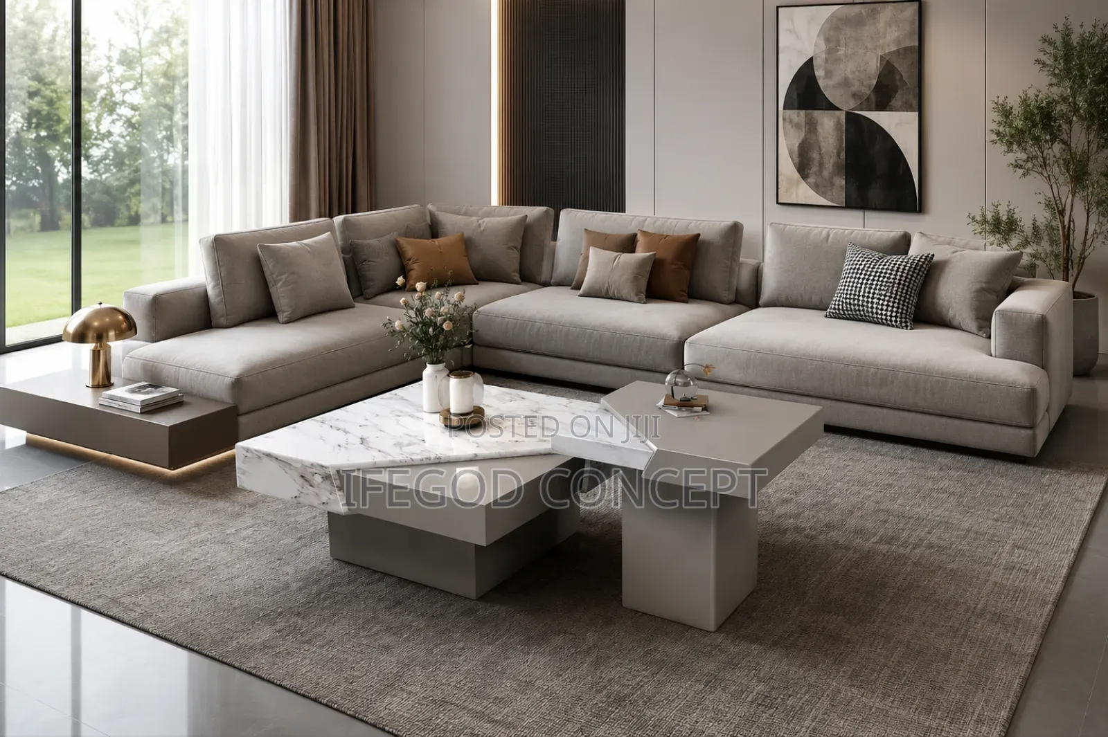 Modern Sofa Table Set