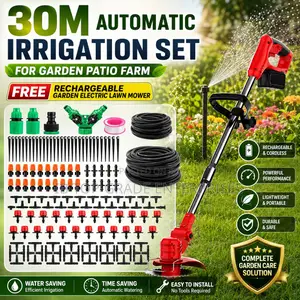 The Perfect Garden Combo – Automatic Irrigation and Free Lawn Mower