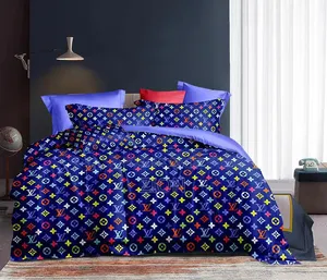 6 by 6 Duvet Set With Four Pillow