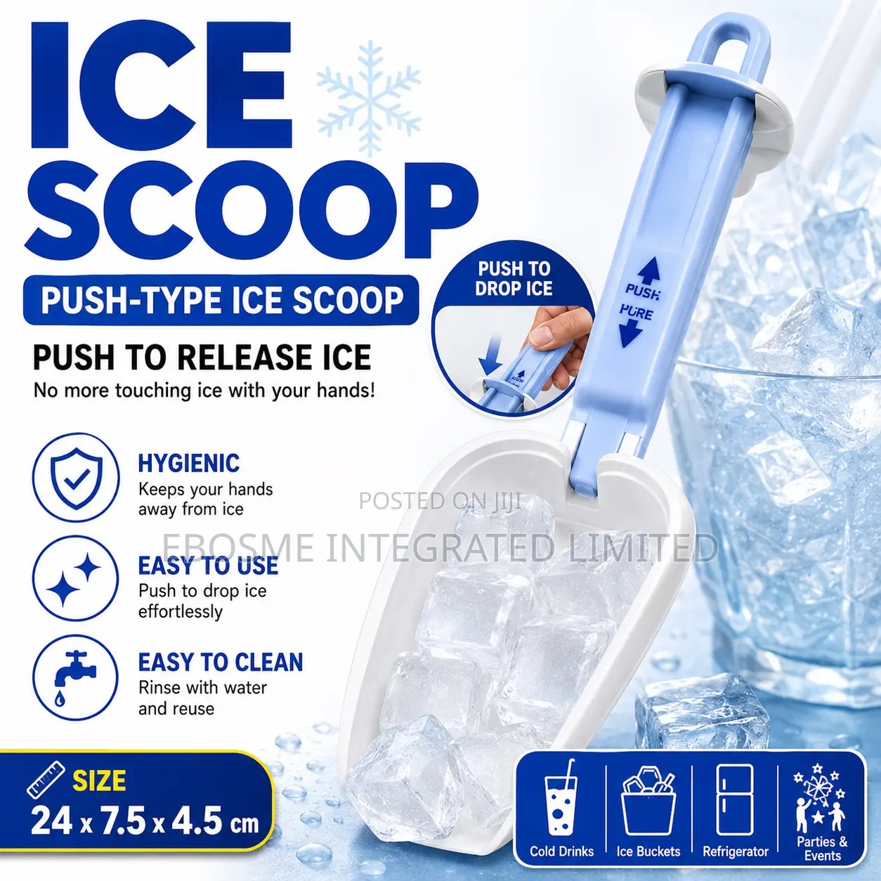 Ice Scoop Push Type