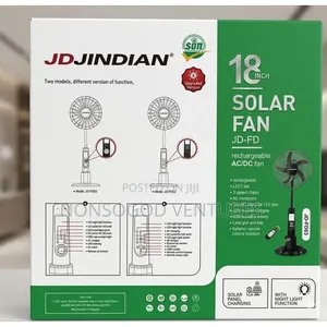 18" Rechargeable Solar Fan
