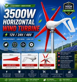 Maximize Wind Energy With Powerful 48v 3500w 12v/24v/48v Wind Turbine