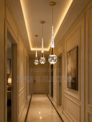 Single Led Crystal Body Dropping Pendant