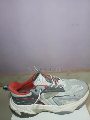 Fashionable Grey and Orange Li-Ning Sport Sneakers- Size 42