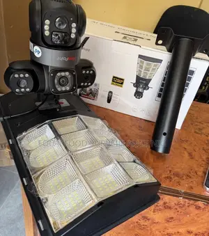 Solar-Powered Street Light and V380 4g Simcard Camera With 3 Lenses Vi
