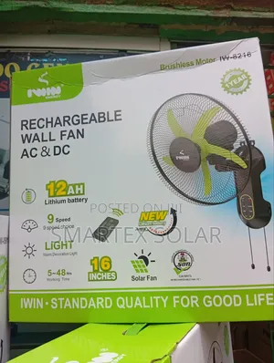 16 Inches Ac Dc Iwin Rechargeable Fan