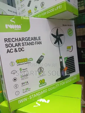 16 Inches Ac Dc Iwin Rechargeable Fan