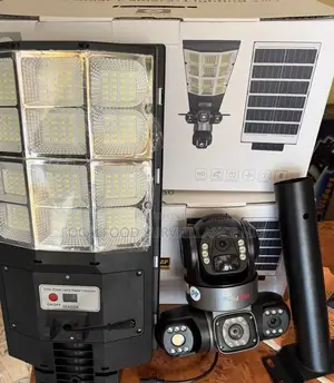 Solar-Powered Street Light and V380 4g Camera With 3 Lenses View