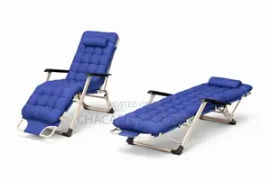 Premium 2-in-1 Folding Lounge Chair Cot Bed