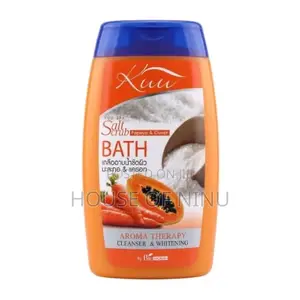 Salt Scrub Bath Papaya Carrot - Aromatherapy Body Exfoliator