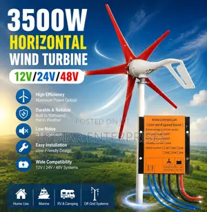 3500w 12v/24v/48v Wind Turbine Energy Solution for Every Season