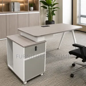 Modern L-Shaped Executive Desk – Sleek Design With Integrated Storage