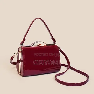 Fully Box Multipurpose Patent Leather Handbag