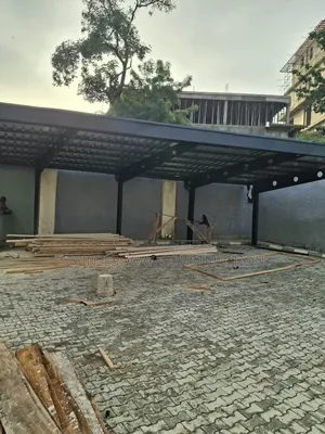 3 Cars Parking Shade With Aluminum Roofing