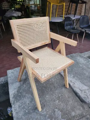 Premium Minimalist Rattan Accent Chair (Pierre Jeanneret Style)