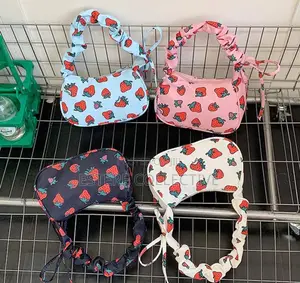 Bag for Women Cute Cherry Print Y2k Mini Shoulder Bag