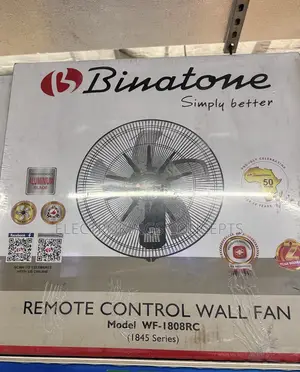 Binatone 18 Inches Wall Fan Wf-1808rc With Remote