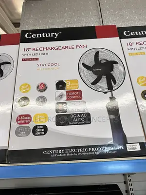 Century 18 Inch Heavy Duty Rechargeable Fan Frc45-H1