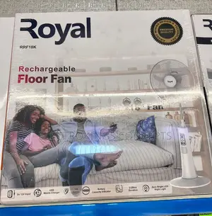 Royal 18inch Rechargeable Standing Fan (Rrf18k)