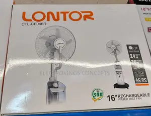 Lontor 16” Cordless Water Mist Standing Fan (Model CTL-Cf046r)