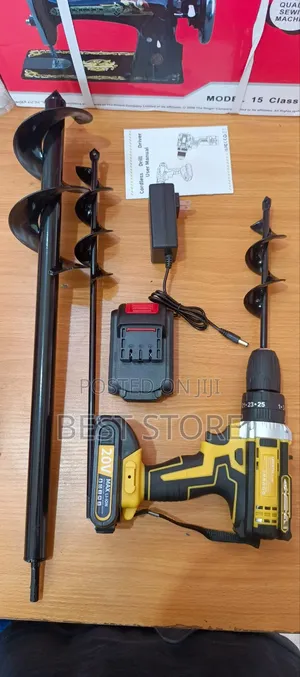 Rechargeable Earth Auger With Bit