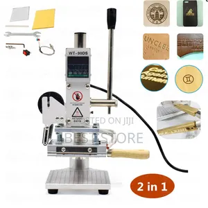 Hot Foil Stamping Machine 10x13cm Heat Press Leather Alphabet Number