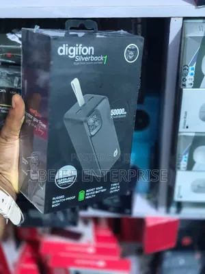 Sliver Black 50000mah Power Bank 22.5w
