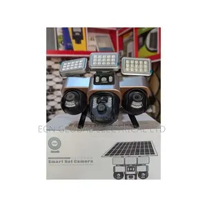 V380 Pro 3-Lens Solar PTZ Security Camera 12mp 4g With Floodlight