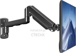 Single Monitor Wall Mount For 17-34" Screen, Adjustable Monitor Arm