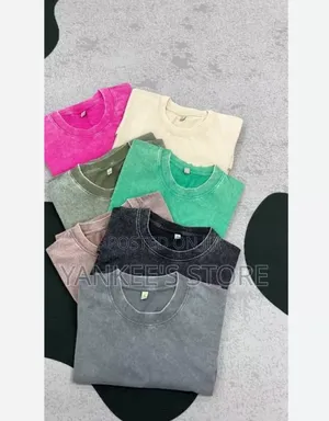 Original Quality Unisex Acid Wash Plain T-Shirt