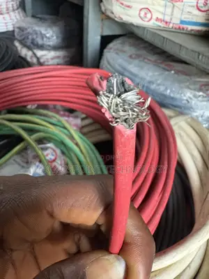 6mm Single Flex Solar Red and Black