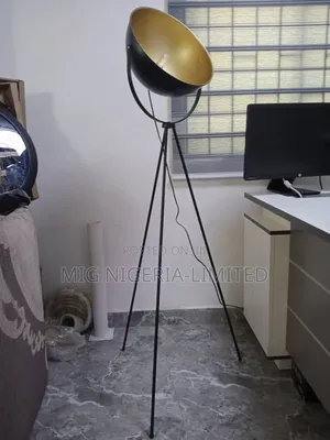 Vintage Tripod Floor Lamp Black