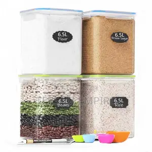 4pcs 6.5l Airtight Container