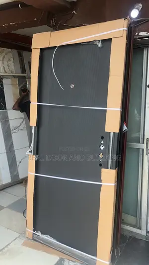 3ft X7ft Black Harmony Steel Door (728lq)