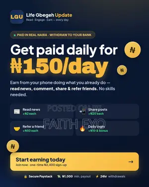 Life Gbegeh Update - Earn Money Doing the Same Thing You Do for Free