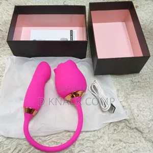 2 in 1 Rose Sucking Vibrator 10 Speed Vibrating Nipple Clitoris