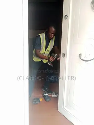 Fixing Door Key With New Handles, and Changing Door at Ikota Villa Est