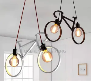 Bicycle Pendant E27 Bulb Dining Lighting