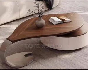 Modern Luxury Wooden Coffee Table With Storage Drawer