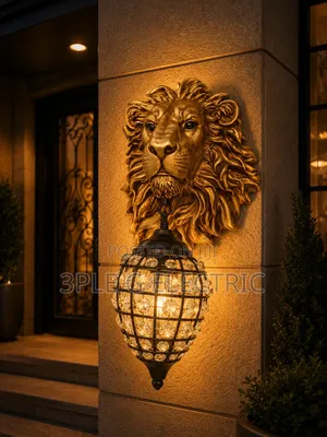 Lion Head Wall Light