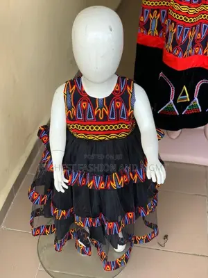 Africa Textile Cameroon Print Baby Gown