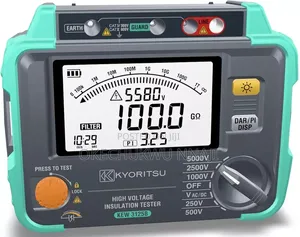 Kyoritsu Kew 3125b Digital High Volt Insulation Tester, 250v to 5000v