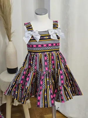Summer African Print Cotton Dress
