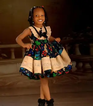 African Print Girl Short Dress