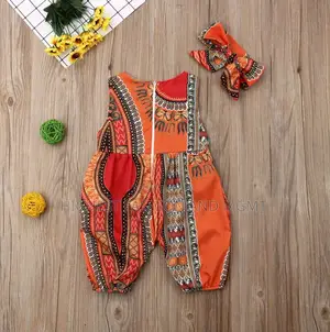 Girls Kids African Jumpsuit