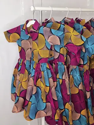 Colorful Short Dress for Girls